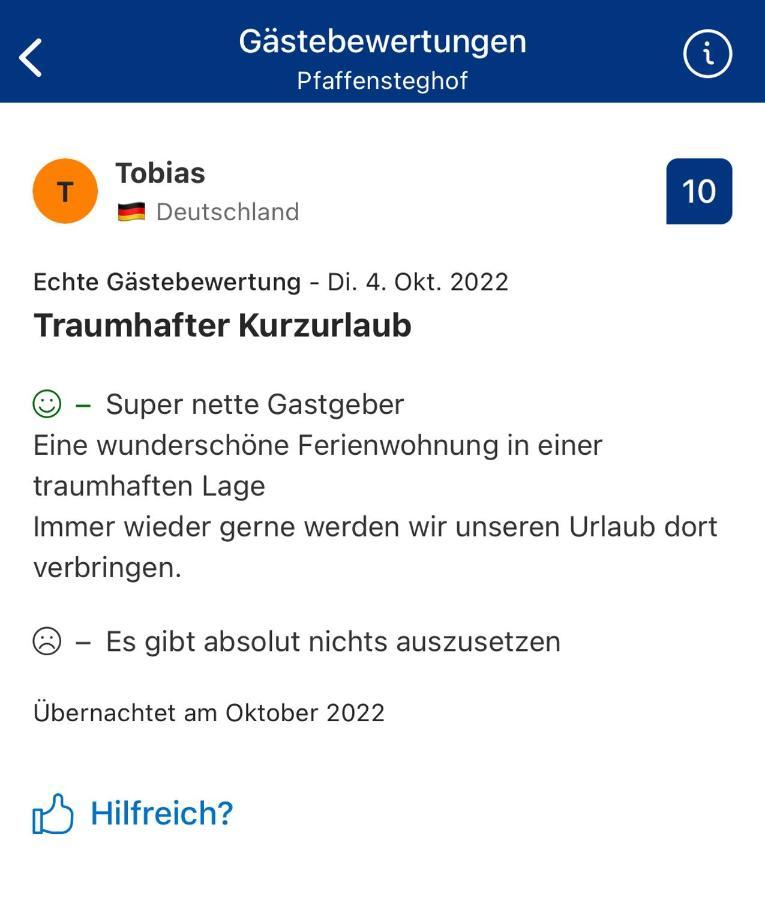 Pfaffensteghof Apartman Rickenbach  Kültér fotó